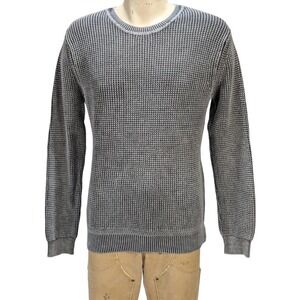 Hunter Men's Cotton Grey Textured Knit Crew Neck Sweater Sz M NWT $119